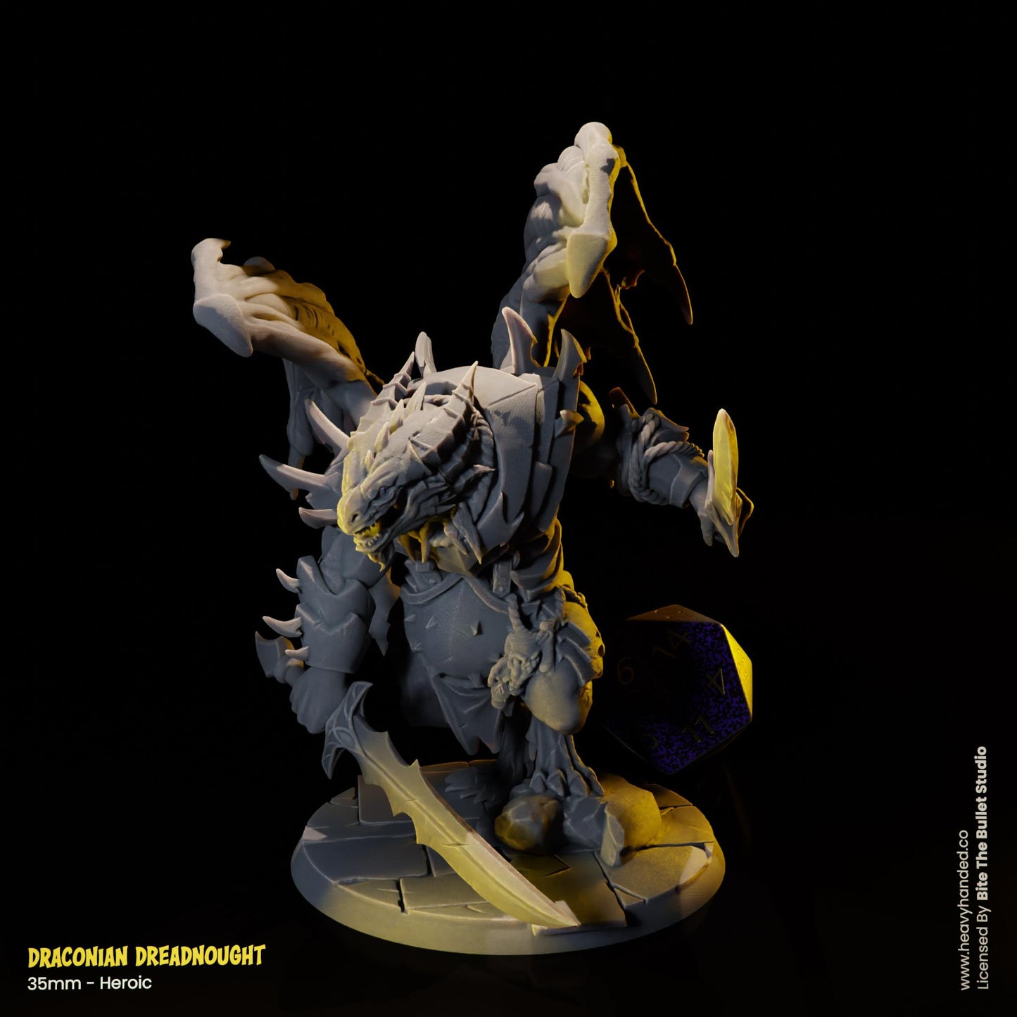 Draconian Dreadnought D&D RPG 35mm Miniature