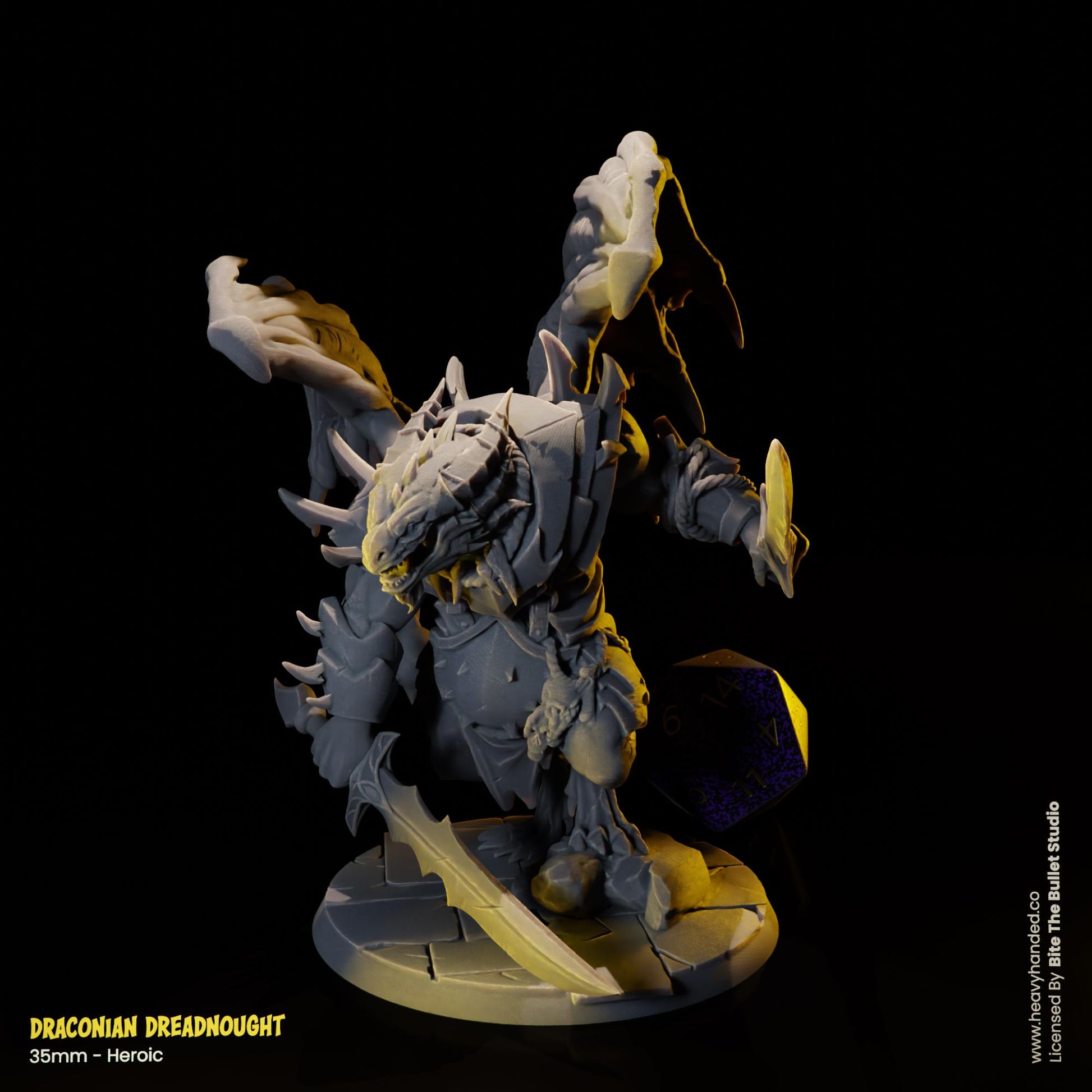 Draconian Dreadnought D&D RPG 35mm Miniature