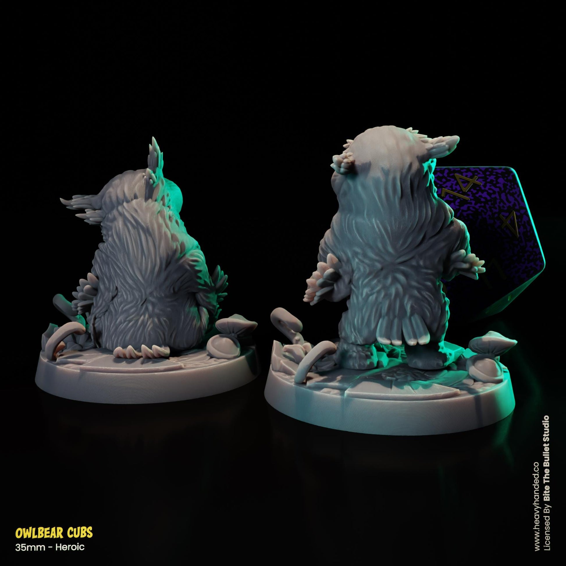 Owlbear Cubs D&D Tabletop RPG 32mm Miniatures
