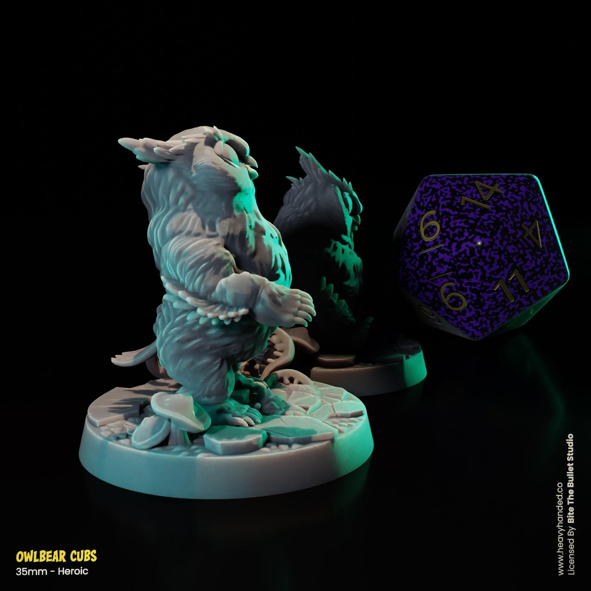 Owlbear Cubs D&D Tabletop RPG 32mm Miniatures