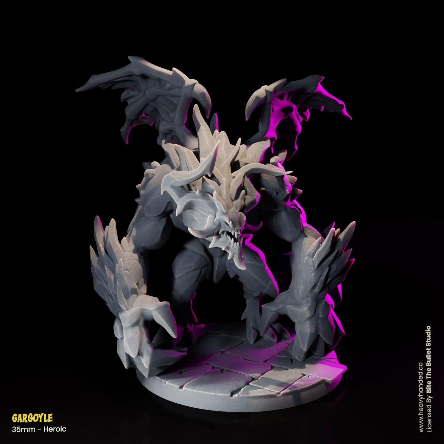 Gargoyle Miniature | Gothic Guardian for DND Terrain