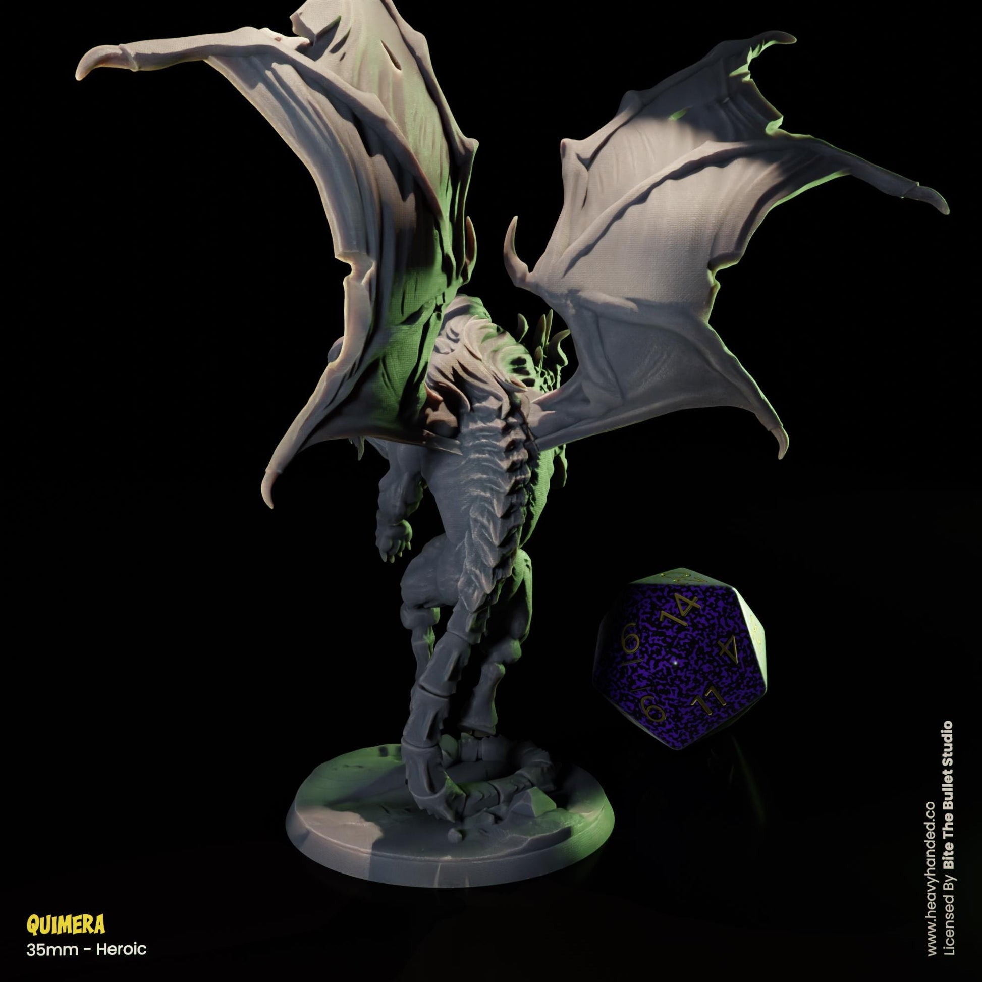 Three-Headed Chimera D&D RPG 32mm Miniature