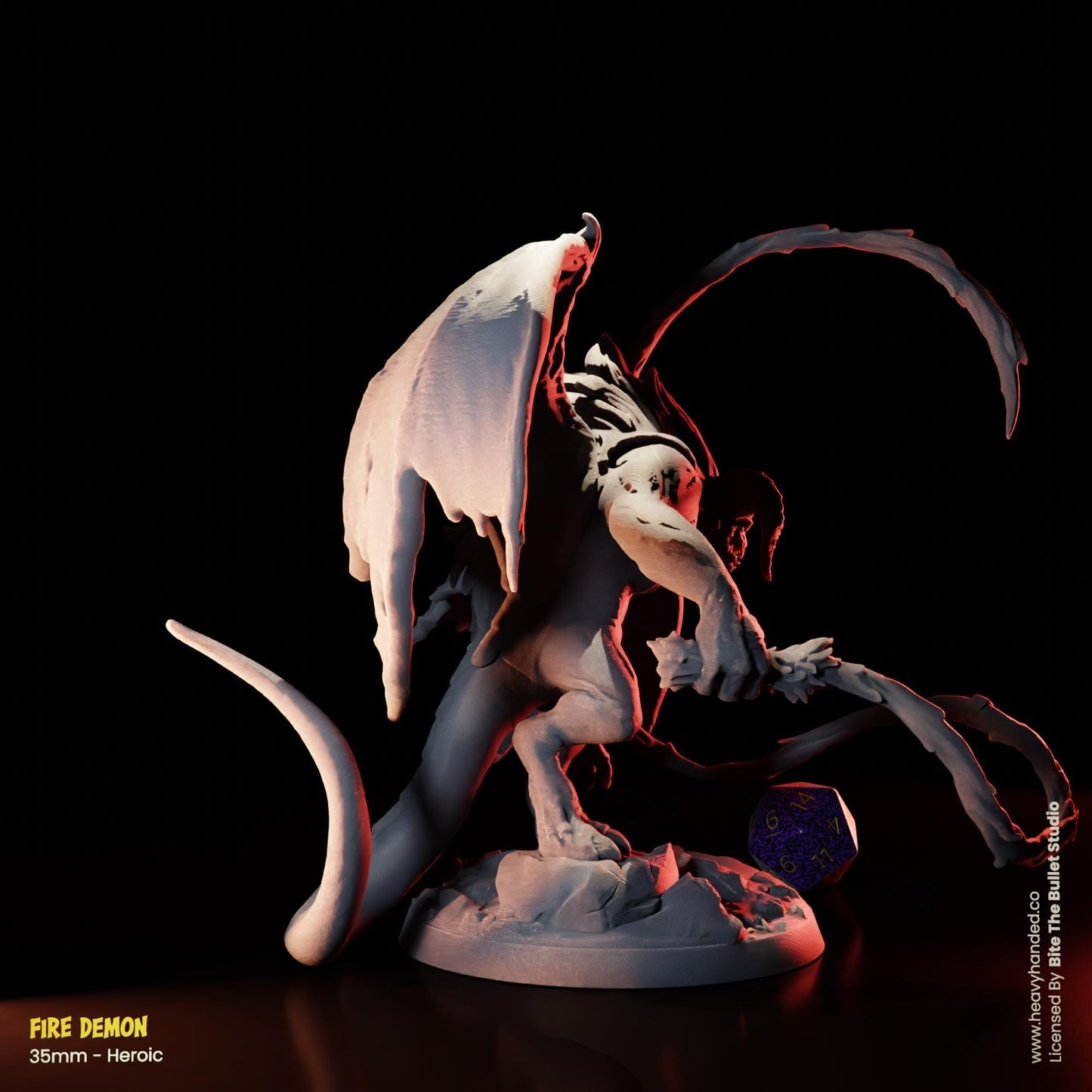 Balrog Fire Demon LOTR Tabletop RPG 32mm Miniature