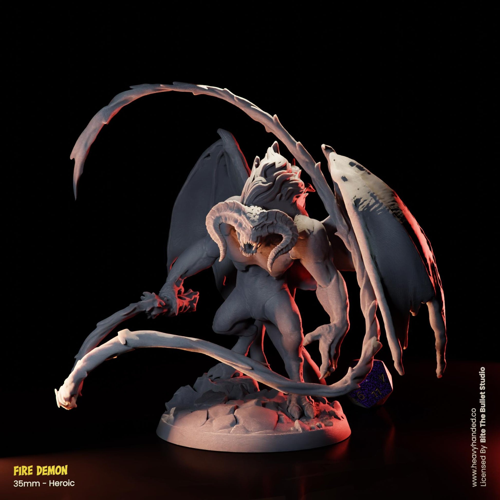 Balrog Fire Demon LOTR Tabletop RPG 32mm Miniature