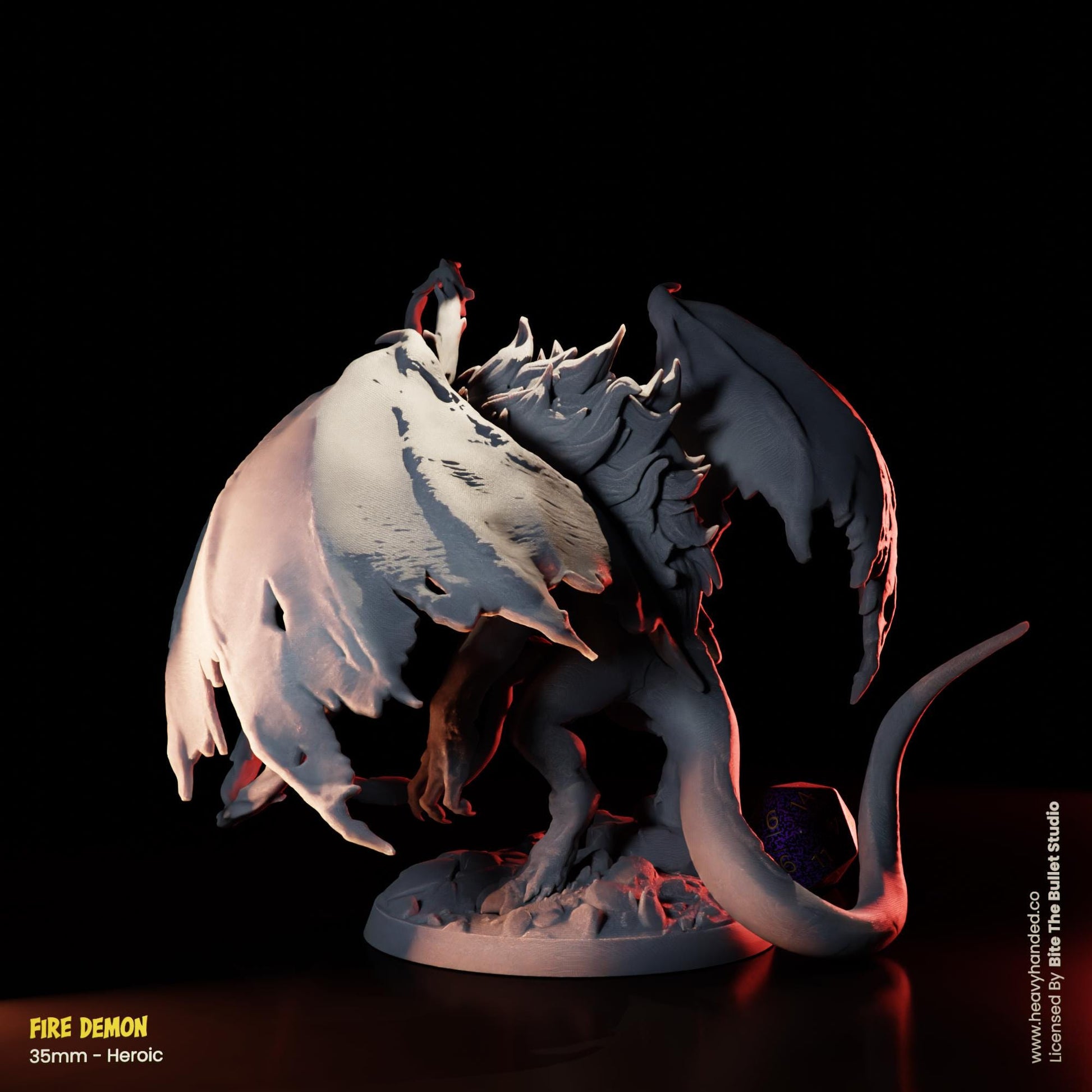 Balrog Fire Demon LOTR Tabletop RPG 32mm Miniature