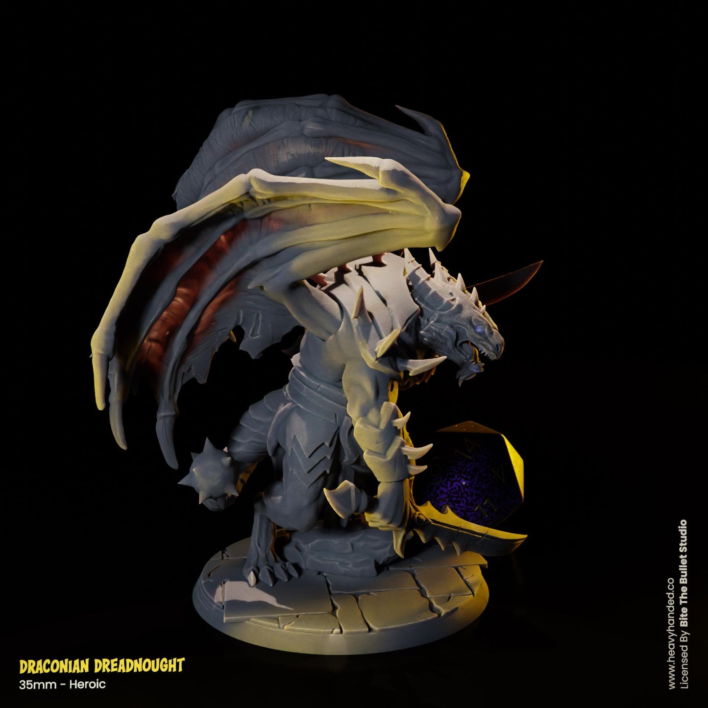 Draconian Dreadnought D&D RPG 35mm Miniature