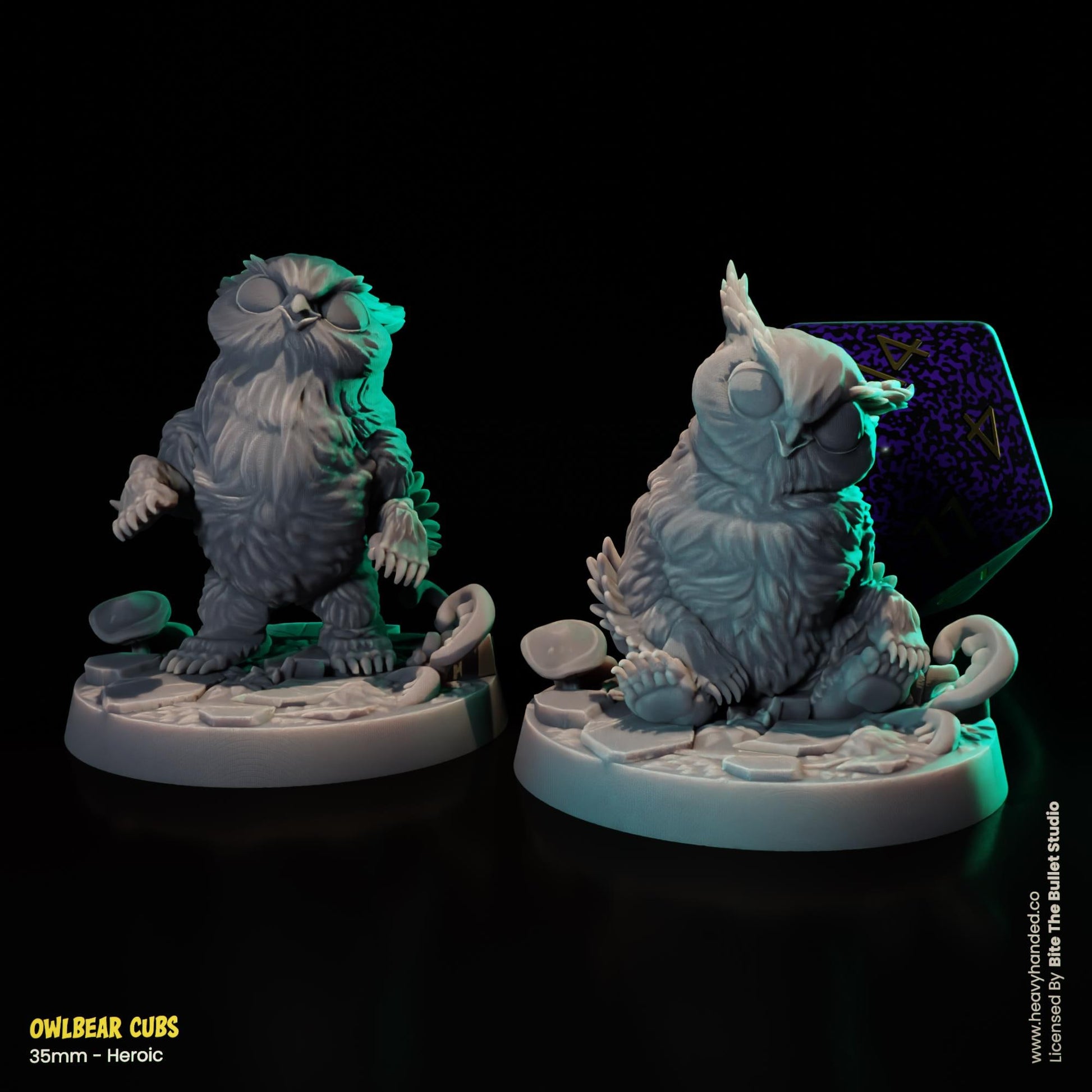 Owlbear Cubs D&D Tabletop RPG 32mm Miniatures