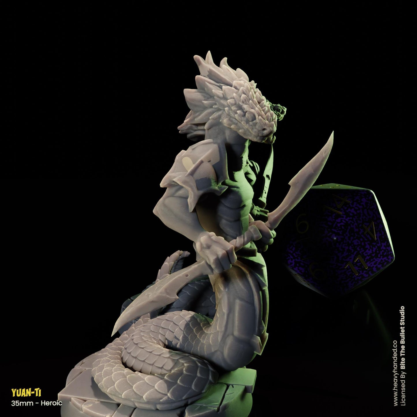 Yuan-Ti Serpent Warriors D&D RPG 35mm Miniature