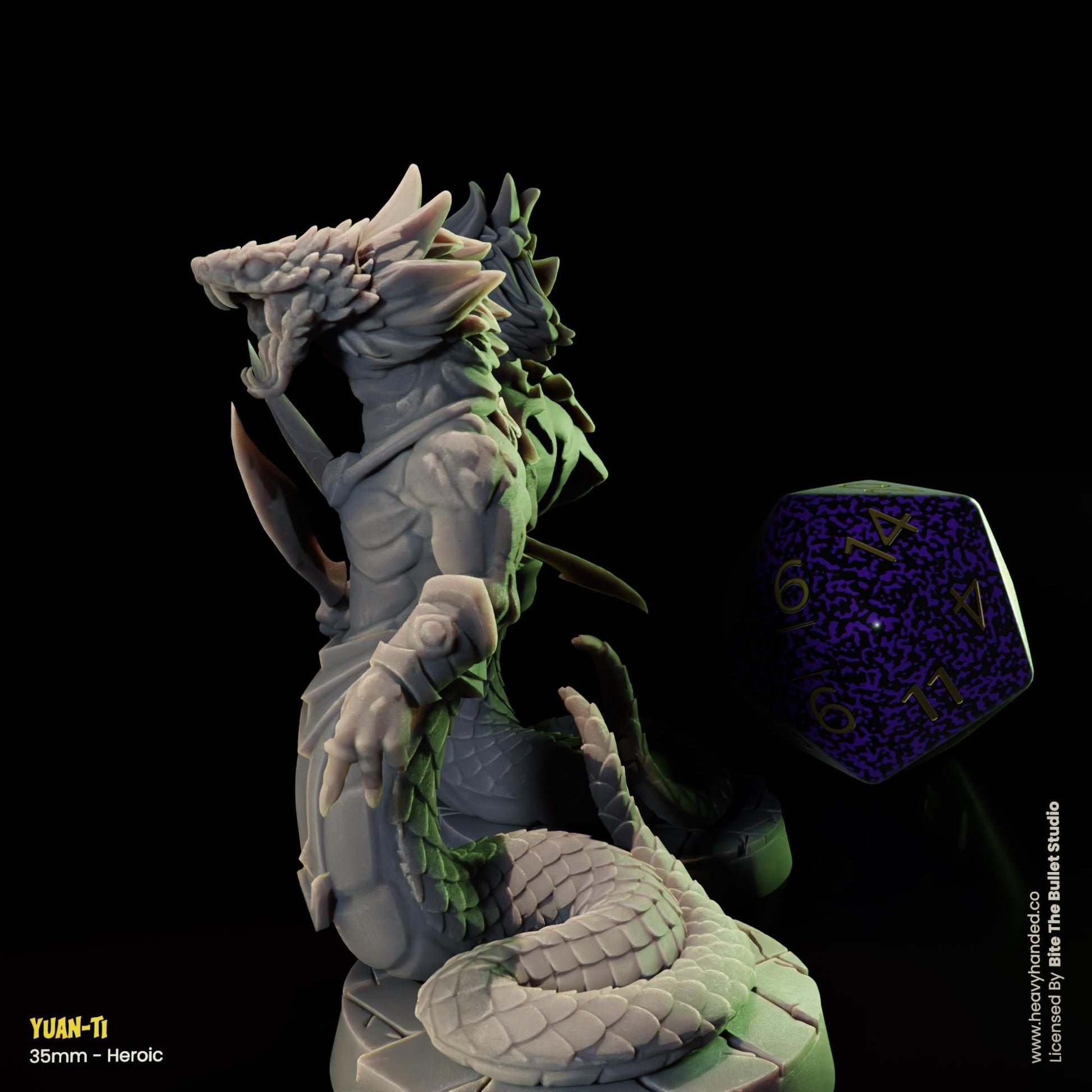 Yuan-Ti Serpent Warriors D&D RPG 35mm Miniature