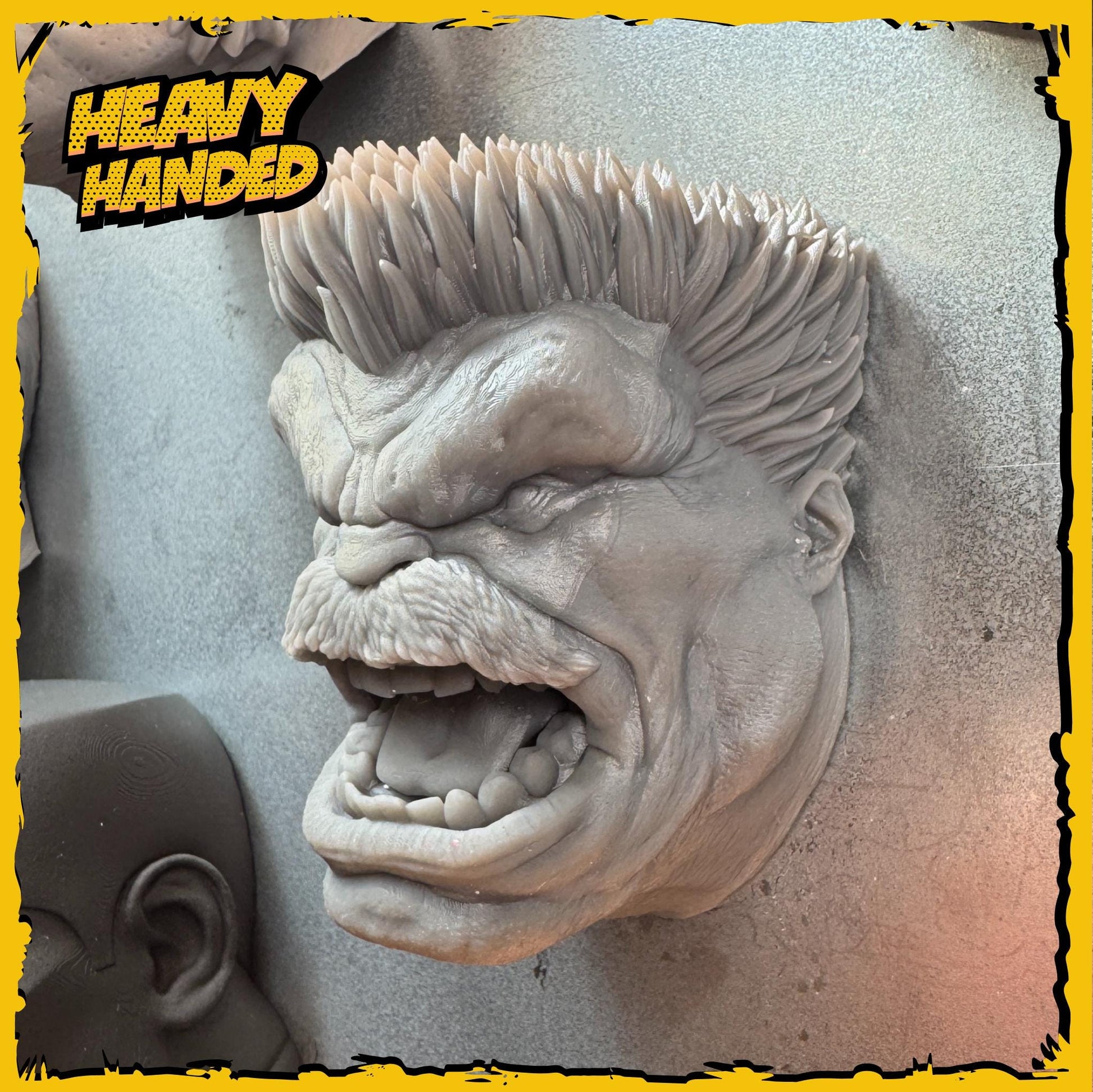 Red Gamma Goliath Comic Book Fan Art Head Magnet