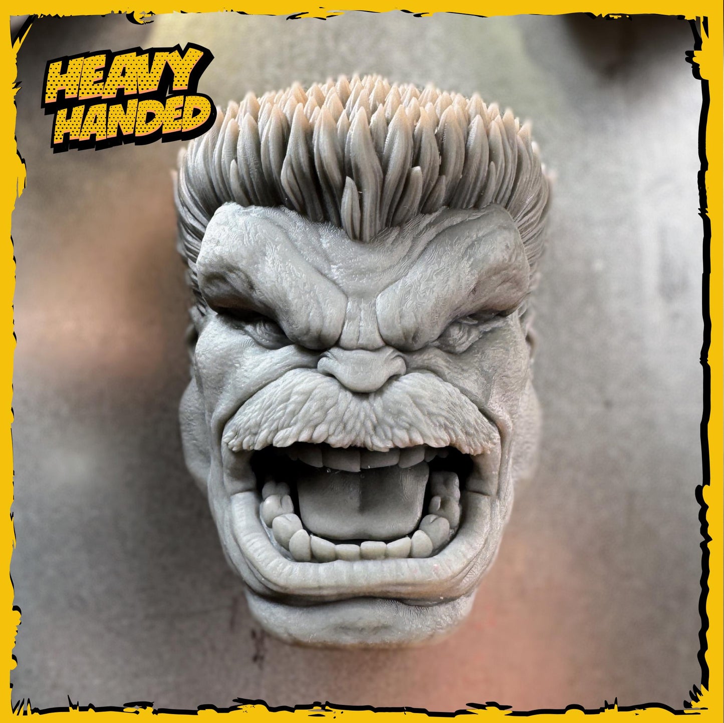Red Gamma Goliath Comic Book Fan Art Head Magnet