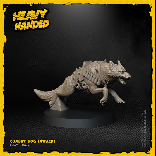Combat Attack Dog Trench Crusade 32mm Resin Miniature