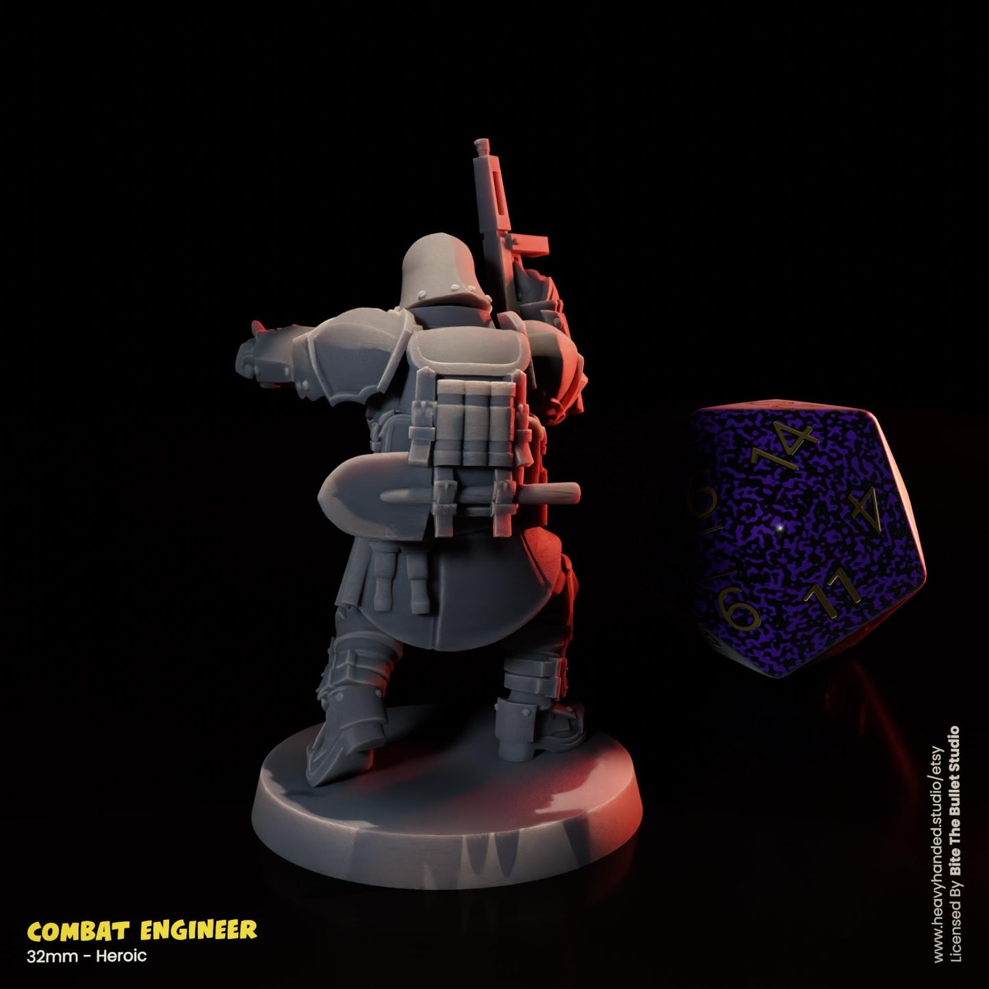 Combat Engineer Trench Crusade 32mm Resin Miniature