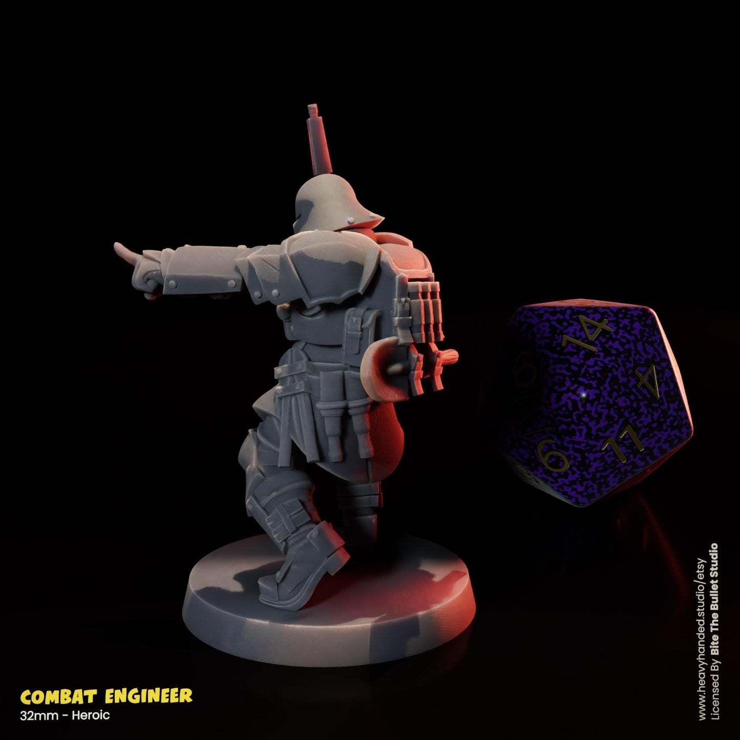 Combat Engineer Trench Crusade 32mm Resin Miniature