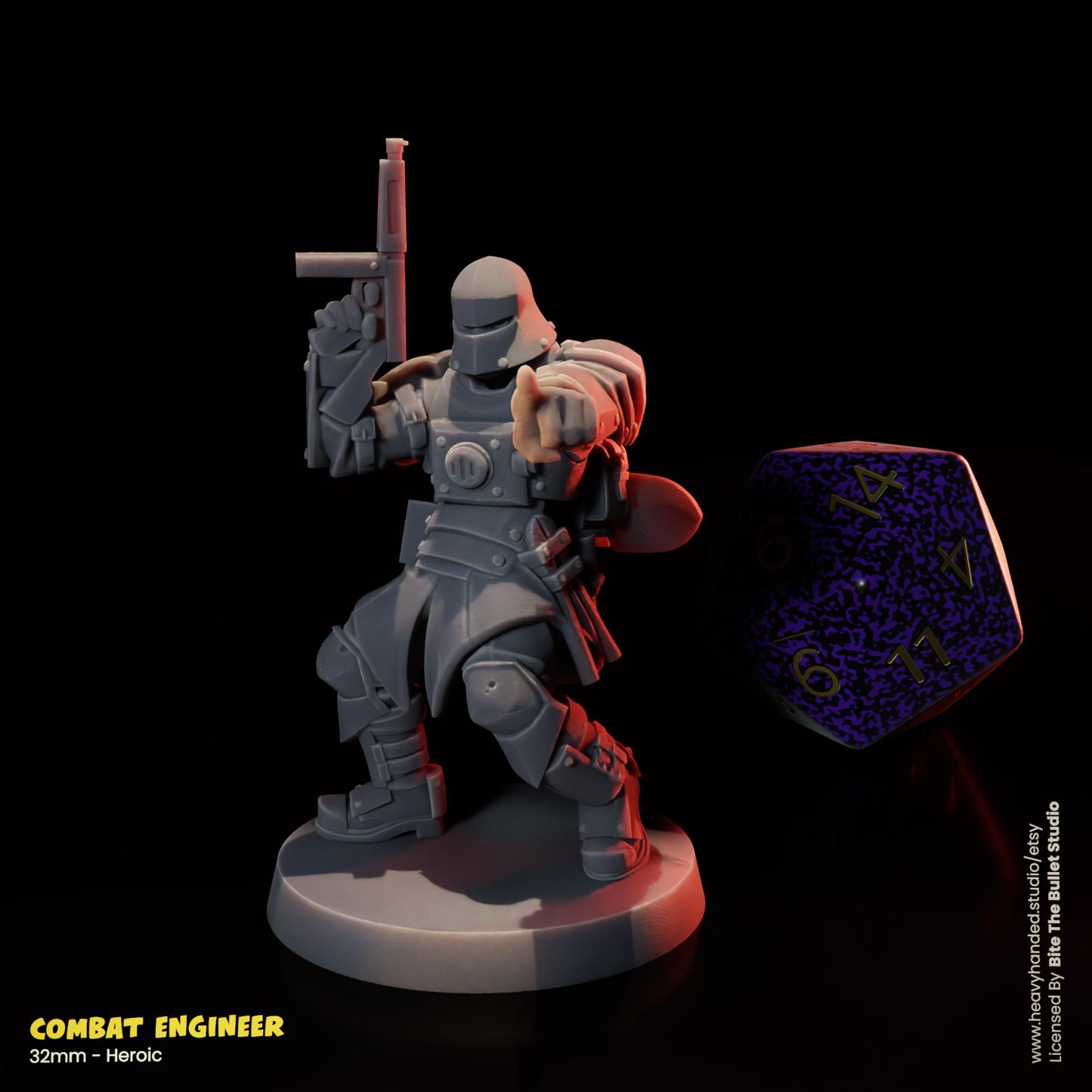 Combat Engineer Trench Crusade 32mm Resin Miniature