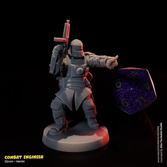 Combat Engineer Trench Crusade 32mm Resin Miniature
