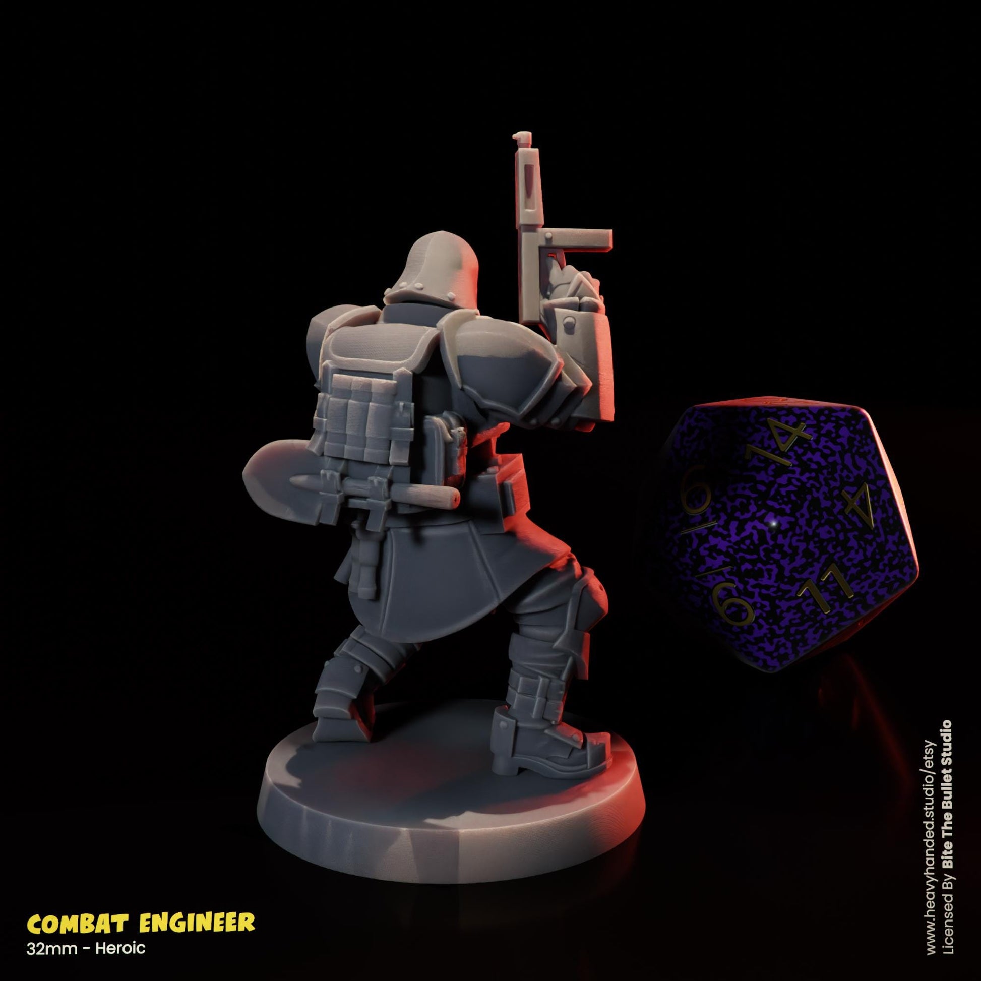 Combat Engineer Trench Crusade 32mm Resin Miniature