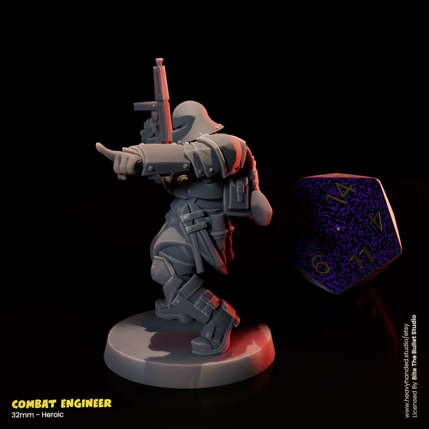 Combat Engineer Trench Crusade 32mm Resin Miniature