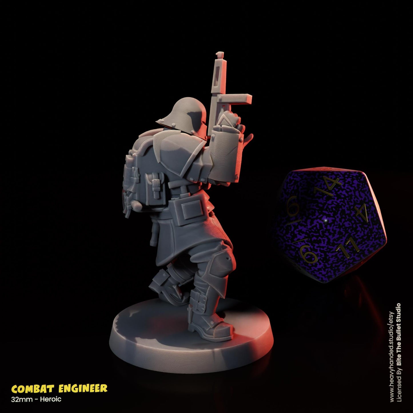 Combat Engineer Trench Crusade 32mm Resin Miniature