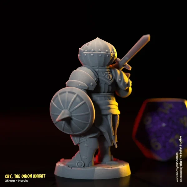 Dark souls miniature Onion Knight back view collectible figur