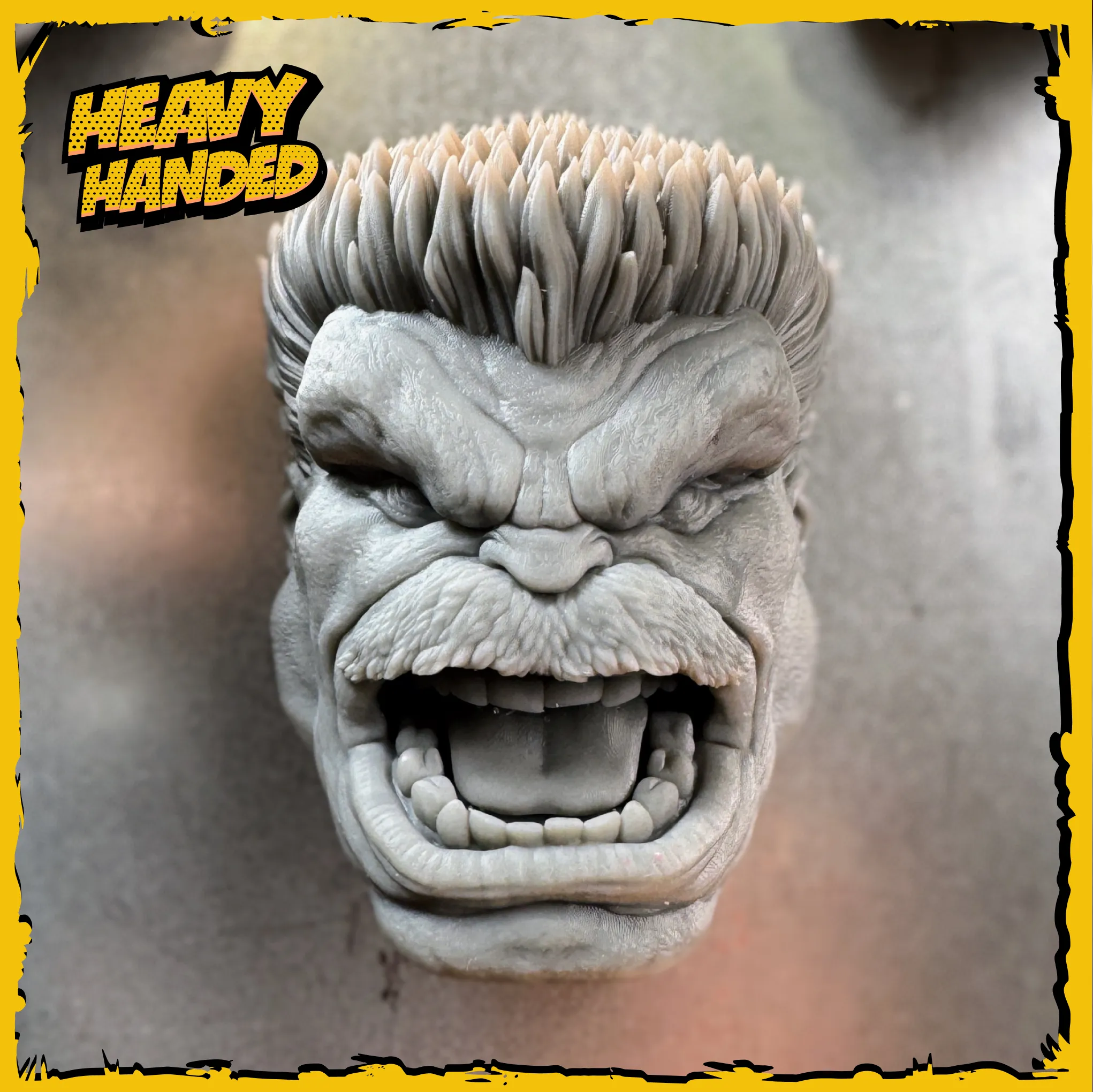 Red hulk magnet Crimson Behemoth collector bust front view