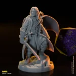Ranger miniature d&d Aragorn collectible front view showing detailed craftsmanship
