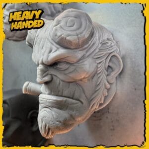 Brutal Infernal Outlaw Hellboy magnet collector edition - red demonic face with horns